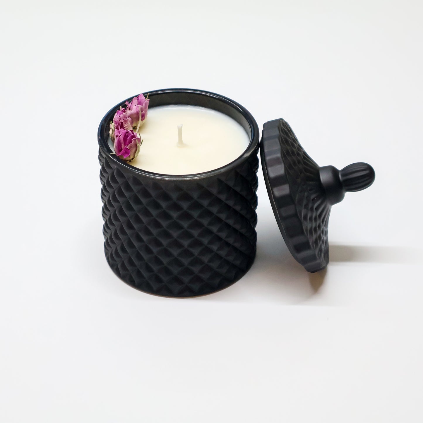 Black Geo Soy Candle